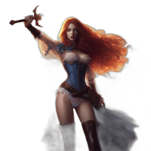 fantasy art, concept art, comic book art, pixel art transparent PNG cut-out
