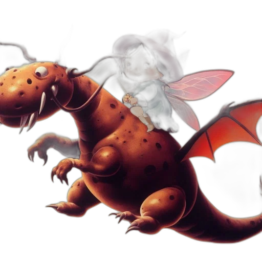 dragon, creature, concept art, fantasy art transparent PNG cut-out