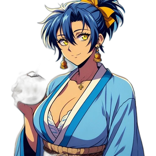 staff, umbrella, anime, pixel art transparent PNG cut-out
