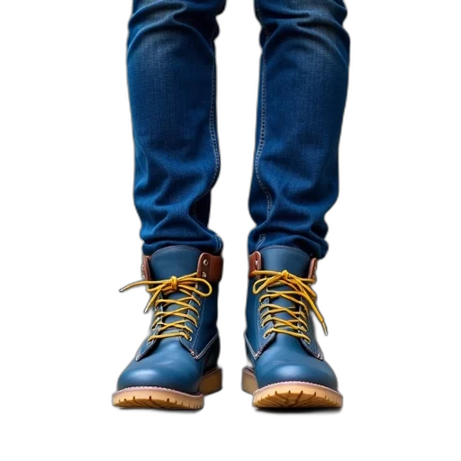shoes, jacket, 3d render, photorealistic transparent PNG cut-out