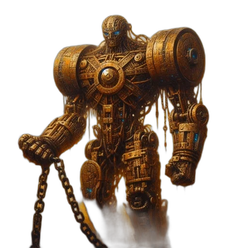 robot, weapon, staff, sword transparent PNG cut-out