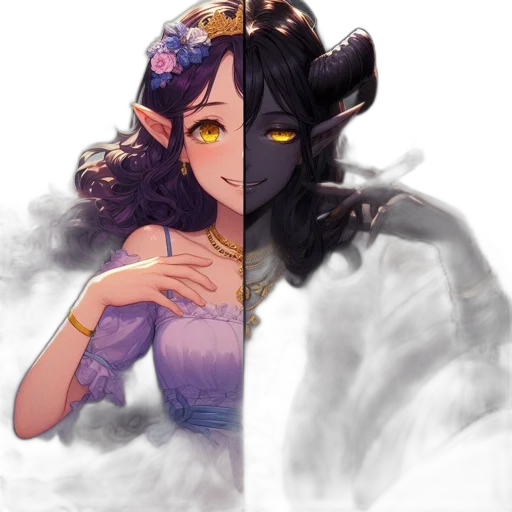crown, dress, sword, staff transparent PNG cut-out