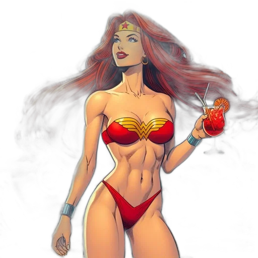 comic book art, concept art, fantasy art, cartoon transparent PNG cut-out