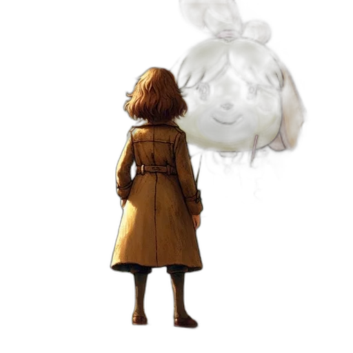 mask, jacket, creature, dress transparent PNG cut-out