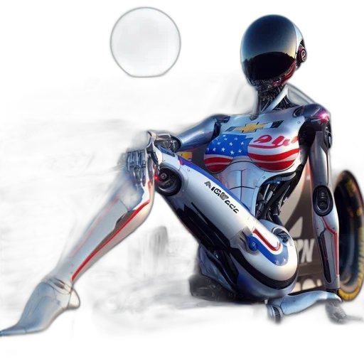 robot, concept art, 3d render, comic book art transparent PNG cut-out