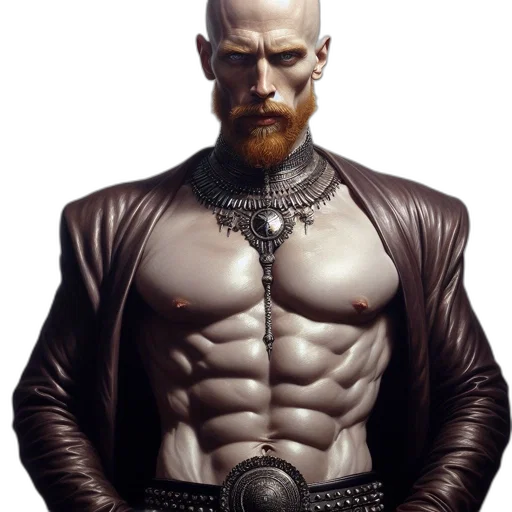 jacket, robot, staff, cyberpunk transparent PNG cut-out