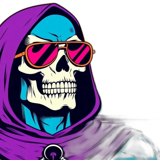 mask, jacket, comic book art, concept art transparent PNG cut-out