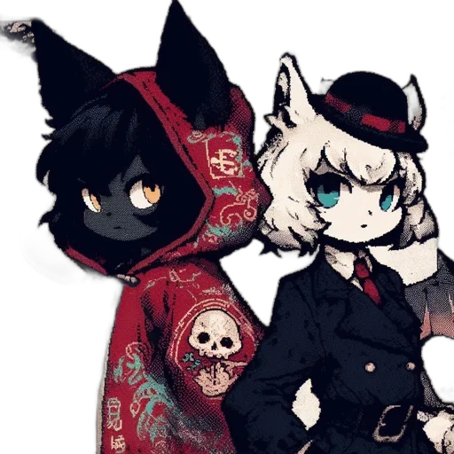 mask, staff, jacket, hat transparent PNG cut-out