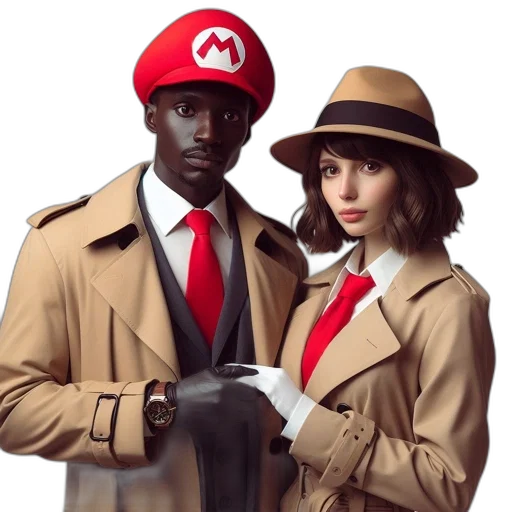 hat, jacket, dress, umbrella transparent PNG cut-out