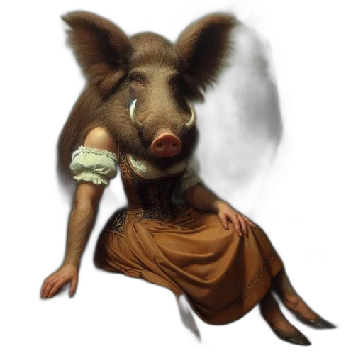 animal, creature, staff, face transparent PNG cut-out