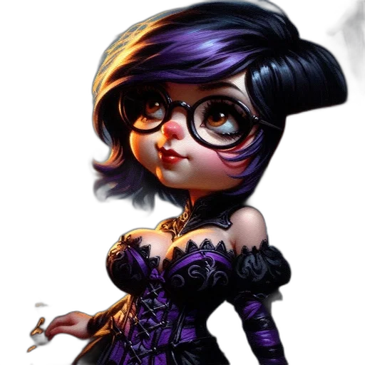 dress, concept art, fantasy art, cartoon transparent PNG cut-out