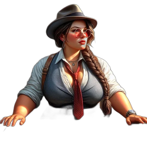 staff, hat, face, concept art transparent PNG cut-out