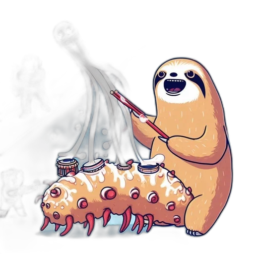 creature, concept art, pixel art, watercolor transparent PNG cut-out