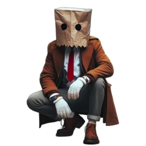 mask, robot, jacket, creature transparent PNG cut-out