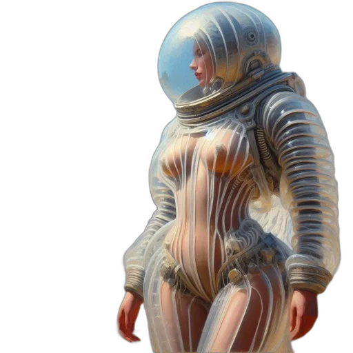 dress, robot, jacket, creature transparent PNG cut-out
