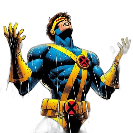 comic book art, concept art, cyclops, comic transparent PNG cut-out