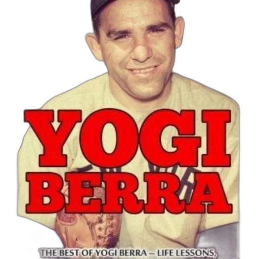 poster, featuring, yogi, berra transparent PNG cut-out
