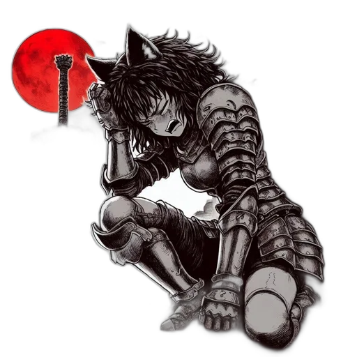 staff, weapon, sword, fantasy art transparent PNG cut-out