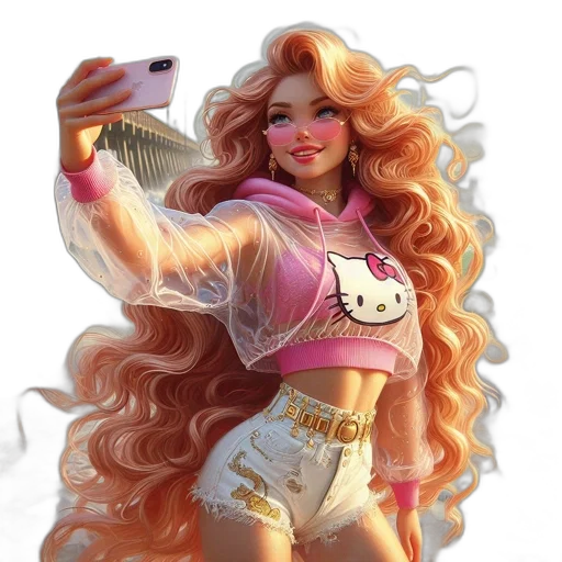 hair, concept art, fantasy art, comic book art transparent PNG cut-out