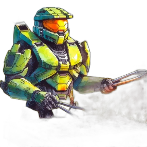 robot, weapon, sword, staff transparent PNG cut-out
