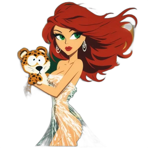 dress, cartoon, concept art, fantasy art transparent PNG cut-out