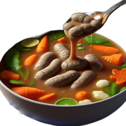 food, animal, photorealistic, 3d render transparent PNG cut-out