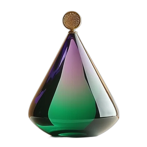 jewelry, bottle, crown, 3d render transparent PNG cut-out