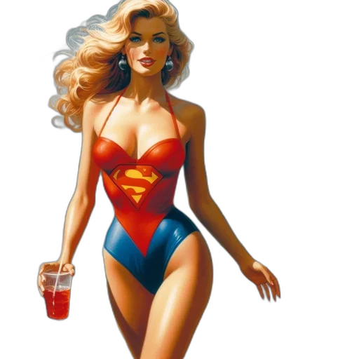 dress, comic book art, concept art, woman transparent PNG cut-out