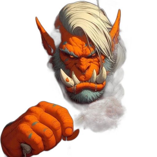 mask, staff, face, dragon transparent PNG cut-out