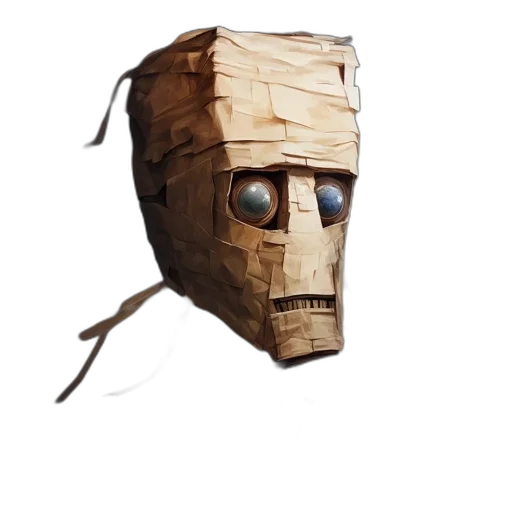 mask, robot, face, creature transparent PNG cut-out