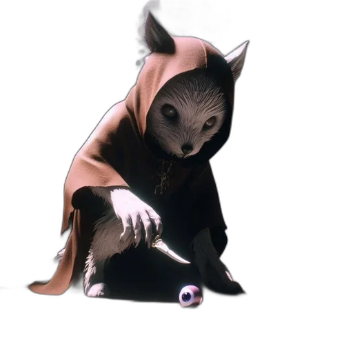 creature, animal, staff, mask transparent PNG cut-out