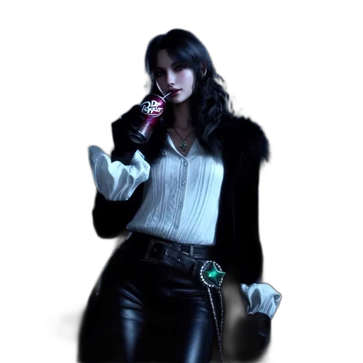 staff, jacket, jewelry, weapon transparent PNG cut-out