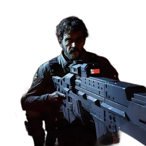 weapon, staff, concept art, cyberpunk transparent PNG cut-out