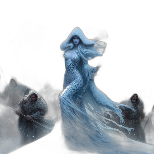 creature, dress, dragon, hair transparent PNG cut-out