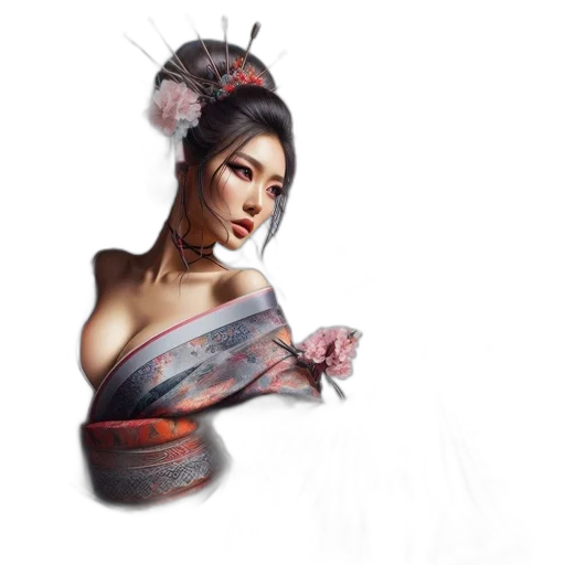 dress, staff, jewelry, mask transparent PNG cut-out