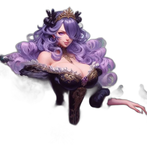 crown, dress, creature, concept art transparent PNG cut-out
