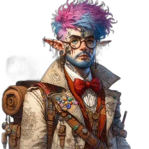 staff, concept art, fantasy art, cyberpunk transparent PNG cut-out