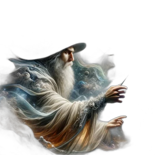 dragon, staff, creature, fantasy art transparent PNG cut-out