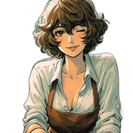 staff, dress, face, jewelry transparent PNG cut-out