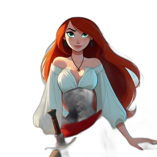 dress, staff, sword, weapon transparent PNG cut-out