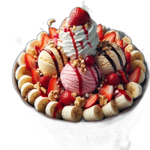 food, crown, 3d render, photorealistic transparent PNG cut-out