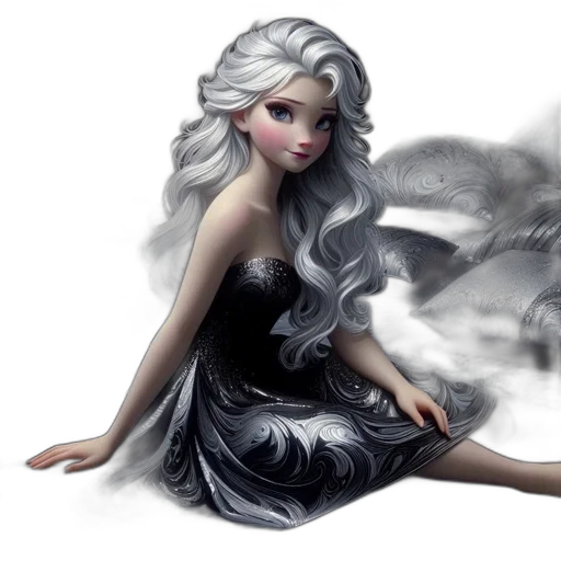 dress, fantasy art, concept art, photorealistic transparent PNG cut-out