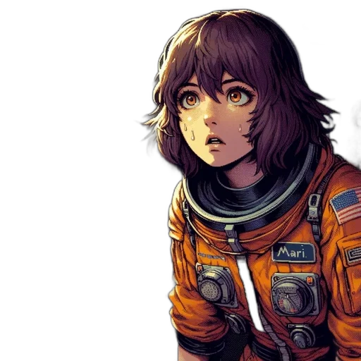 face, jacket, concept art, comic book art transparent PNG cut-out