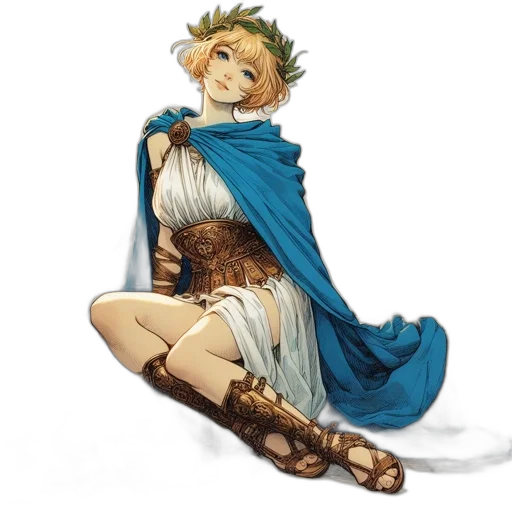 dress, crown, staff, sword transparent PNG cut-out