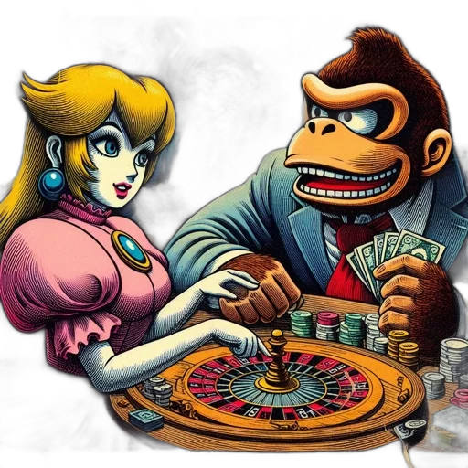 concept art, princess, plays, roulette transparent PNG cut-out