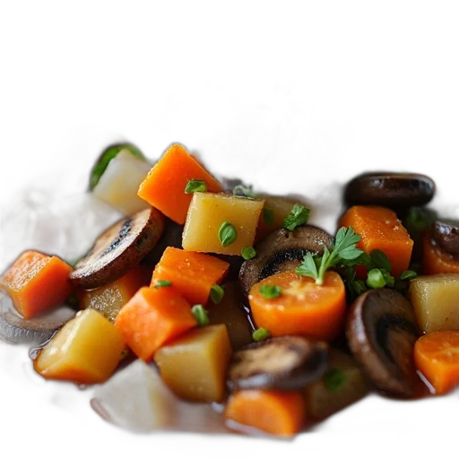 food, photorealistic, 3d render, earth tones transparent PNG cut-out