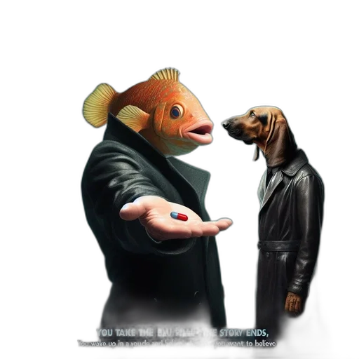 jacket, animal, mask, concept art transparent PNG cut-out