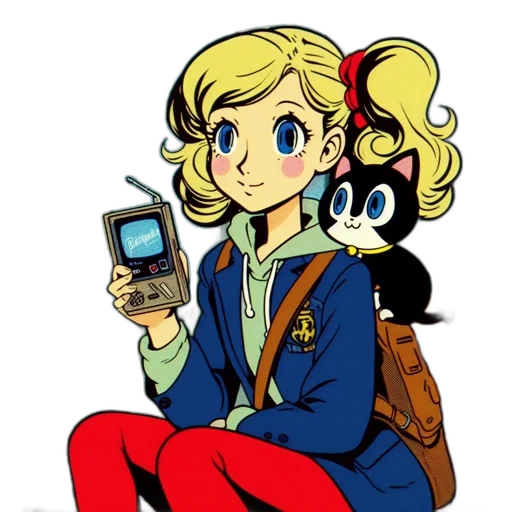 jacket, staff, cartoon, anime transparent PNG cut-out
