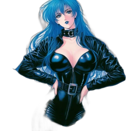 jacket, dress, robot, cyberpunk transparent PNG cut-out