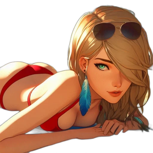 dress, face, jewelry, concept art transparent PNG cut-out
